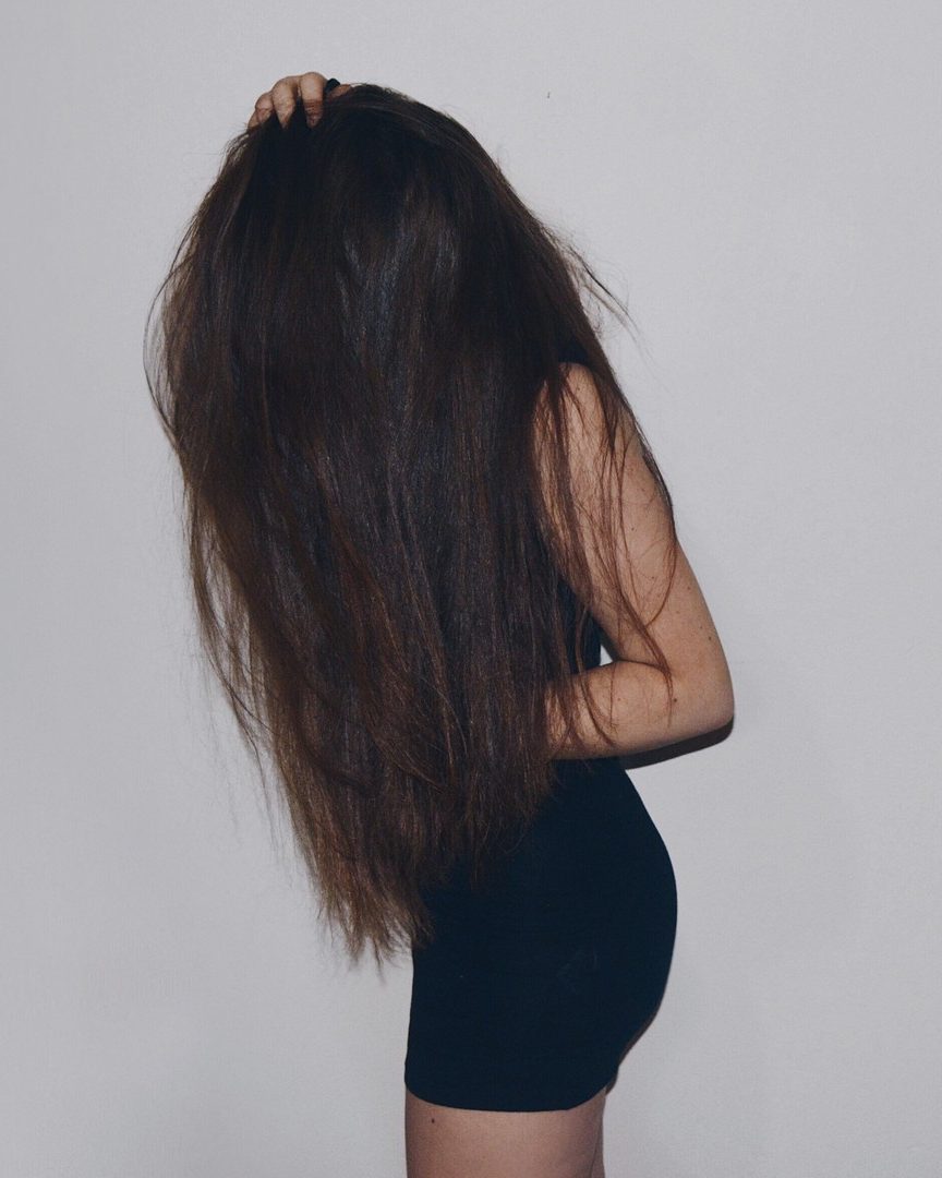 שיער לפני חיבור תוספות